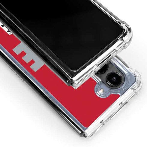 Ohio State University The Ohio State Buckeyes Galaxy Z Fold5 5G Clear Case